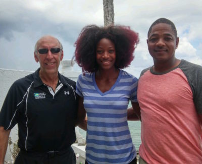 Oak Brook Chiropractor Dr. Philip Claussen with Olympic Gold Medalist 400m Shaunae Miller